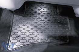 Specific rubber mats suitable for Jaguar F-Pace after 2016, Range Rover Velar after 2017, 4-piece set, black color-image-6250238