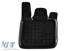 Specific rubber mats suitable for Jaguar I-Pace after 2018, 4-piece set, black color-image-6216839