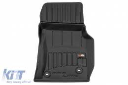 Specific rubber mats suitable for Jaguar XE after 2015, 4-piece set, black color, with 24-month warranty-image-6222775