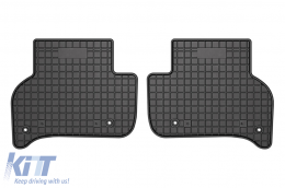 Specific rubber mats suitable for Jaguar XE after 2015, 4-piece set, black color-image-6230844