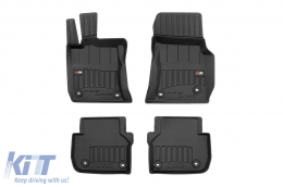 image-76-Specific rubber mats suitable for Jaguar XF after 2015, 4-piece set, black color, with 24-month warranty
