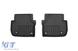 Specific rubber mats suitable for Jaguar XF after 2015, 4-piece set, black color, with 24-month warranty-image-6223686