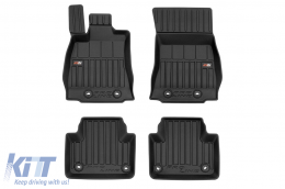 Specific rubber mats suitable for Jaguar XJ VIII 2009-2012, 4-piece set, black color, with 24-month warranty from Frogum 3D ProLine series.-image-6223108