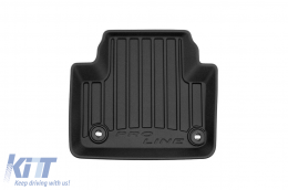 Specific rubber mats suitable for Jaguar XJ VIII 2009-2012, 4-piece set, black color, with 24-month warranty from Frogum 3D ProLine series.-image-6223111