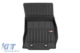 Specific rubber mats suitable for Jaguar XJ VIII long wheelbase 2009-2019, 4-piece set, black color, with 24-month warranty from Frogum 3D ProLine series.-image-6223259