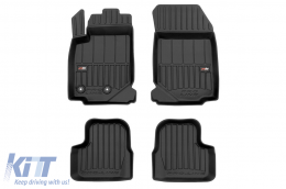 image-27-Specific rubber mats suitable for Jeep Avenger after 2018 without Electric version, 3-piece set, black color, with 24-month warranty
