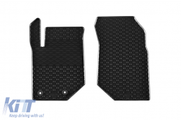 Specific rubber mats suitable for Jeep Avenger after 2023, 4-piece set, black color-image-6250228