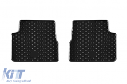 Specific rubber mats suitable for Jeep Avenger after 2023, 4-piece set, black color-image-6250229