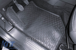 Specific rubber mats suitable for Jeep Avenger after 2023, 4-piece set, black color-image-6250230