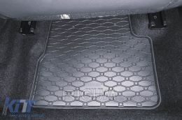 Specific rubber mats suitable for Jeep Avenger after 2023, 4-piece set, black color-image-6250232