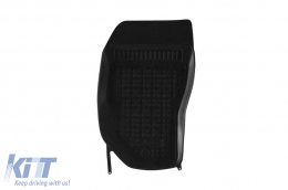 Specific rubber mats suitable for Jeep Cherokee KK 2007-2012, 4-piece set, black color-image-6216568