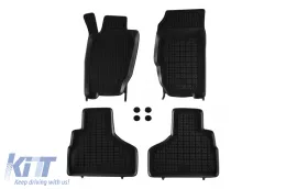 image-6-Specific rubber mats suitable for Jeep Cherokee, Liberty 2002-2007, 4-piece set, black color