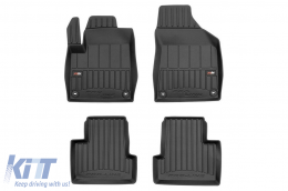 image-13-Specific rubber mats suitable for Jeep Cherokee 2013-2023, 4-piece set, black color, with 24-month warranty