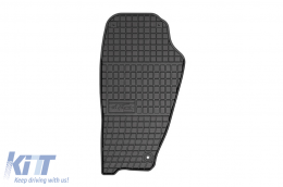 Specific rubber mats suitable for Jeep Cherokee KK 2008-2012, 4-piece set, black color from Frogum El Toro series-image-6230807