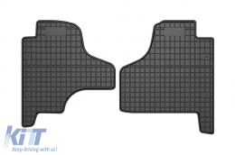 Specific rubber mats suitable for Jeep Cherokee KK 2008-2012, 4-piece set, black color from Frogum El Toro series-image-6230809