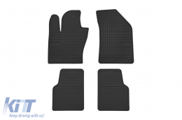 Specific rubber mats suitable for Jeep Compass MP 552 after 2017, 4-piece set, black color - ABFMJ6019210
