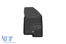 Specific rubber mats suitable for Jeep Compass 2006-2016, Dodge Caliber 2006-2011, 4-piece set, black color from Frogum No. 77 series-image-6227122