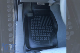 Specific rubber mats suitable for Jeep Grand Cherokee 2005-2010, 4-piece set, black color-image-6216577
