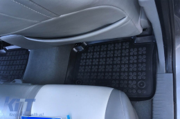 Specific rubber mats suitable for Jeep Grand Cherokee 2005-2010, 4-piece set, black color-image-6216580