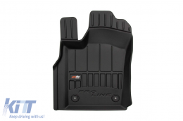 Specific rubber mats suitable for Jeep Grand Cherokee WK2 after 2017, 4-piece set, black color, with 24-month warranty-image-6221660