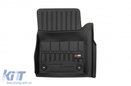 Specific rubber mats suitable for Jeep Grand Cherokee WK2 after 2017, 4-piece set, black color, with 24-month warranty-image-6221661