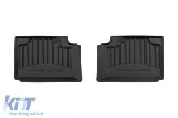 Specific rubber mats suitable for Jeep Grand Cherokee WK2 after 2017, 4-piece set, black color, with 24-month warranty-image-6221662