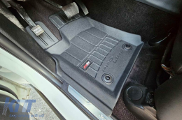 Specific rubber mats suitable for Jeep Grand Cherokee WK2 after 2017, 4-piece set, black color, with 24-month warranty-image-6221664