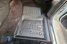 Specific rubber mats suitable for Jeep Grand Cherokee WK2 after 2017, 4-piece set, black color, with 24-month warranty-image-6221665