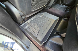 Specific rubber mats suitable for Jeep Grand Cherokee WK2 after 2017, 4-piece set, black color, with 24-month warranty-image-6221668