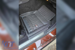 Specific rubber mats suitable for Jeep Grand Cherokee WK2 after 2017, 4-piece set, black color, with 24-month warranty-image-6221670