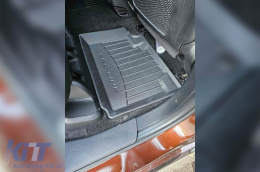 Specific rubber mats suitable for Jeep Grand Cherokee WK2 after 2017, 4-piece set, black color, with 24-month warranty-image-6221671