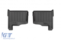 Specific rubber mats suitable for Jeep Grand Cherokee 2004-2010, 4-piece set, black color, with 24-month warranty-image-6222575