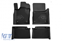 Specific rubber mats suitable for Jeep Grand Cherokee 2010-2021, 4-piece set, black color - ABFMJ6018453