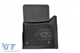 Specific rubber mats suitable for Jeep Grand Cherokee 2010-2021, 4-piece set, black color-image-6226883