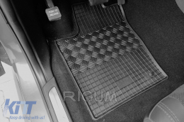 Specific rubber mats suitable for Jeep Grand Cherokee, Dodge Durango after 2011, 4-piece set, black color-image-6249356