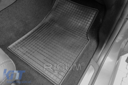Specific rubber mats suitable for Jeep Grand Cherokee, Dodge Durango after 2011, 4-piece set, black color-image-6249357
