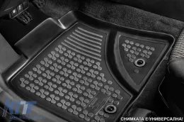 Specific rubber mats suitable for Jeep Renegade after 2015, 4-piece set, black color-image-6216605