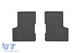 Specific rubber mats suitable for Jeep Renegade after 2014, Renegade MHEV after 2021, 4-piece set, black color-image-6249362