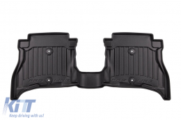 Specific rubber mats suitable for Jeep Wrangler 4xe, after 2021, 3-piece set, black color, with 24-month warranty-image-6223666