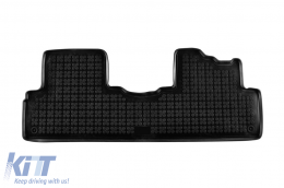 Specific rubber mats suitable for Kia Carens 2013-2018, 3-piece set, black color-image-6214731
