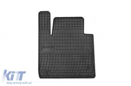 Specific rubber mats suitable for Kia Carens 2013-2018, 5 seats, 4-piece set, black color from Frogum El Toro series-image-6230246