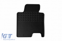 Specific rubber mats suitable for Kia Ceed after 2012, 4-piece set, black color-image-6248649