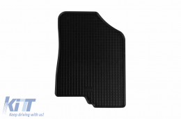 Specific rubber mats suitable for Kia Ceed after 2012, 4-piece set, black color-image-6248650