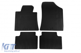 Specific rubber mats suitable for Kia Ceed, Proceed 2012-2018, 4-piece set, black color