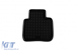 Specific rubber mats suitable for Kia Cerato, 2004-2008, 4-piece set, black color-image-6214674