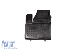 Specific rubber mats suitable for Kia e-Soul after 2020, 3-piece set, black color-image-6214793