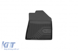 Specific rubber mats suitable for KIA E-soul after 2019, 4-piece set, black color-image-6227105