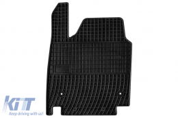 Specific rubber mats suitable for Kia EV 6 after 2021, 4-piece set, black color-image-6230949