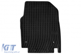 Specific rubber mats suitable for Kia EV 6 after 2021, 4-piece set, black color-image-6230950