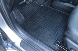 Specific rubber mats suitable for Kia EV 6 after 2021, 4-piece set, black color-image-6230952